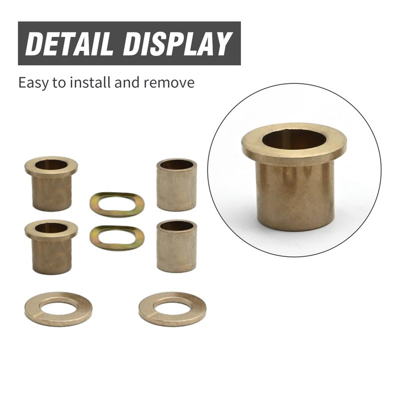 Zreneyfex Pin Spindle Bushing Kit for Golf Cart Replaces 8067 7048 1010150 101638 Upper/Lower Spindle Bronze Bushing King Pin Bushing Fits Club Car Replacement for Club Car DS 1981-Up
