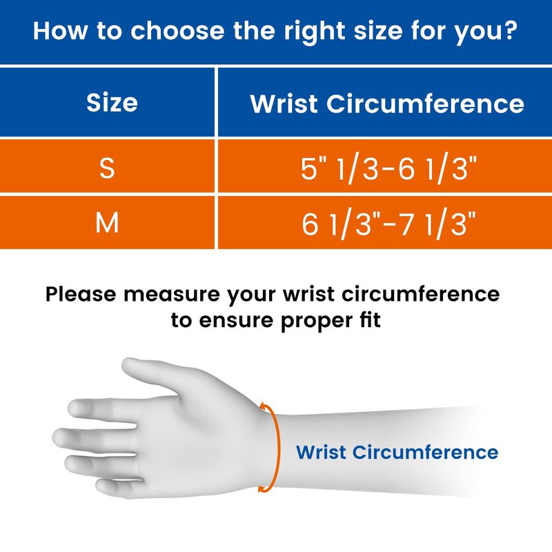 Willcom Thumb Brace for Arthritis Pain Relief, Without Limiting Hand Function, Spica Splint for Tendonitis for Women Men (Small,5.3-6.3 inch)