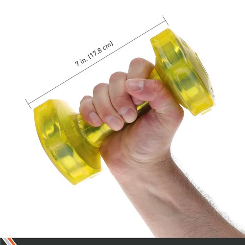 Body Sport Urethane Aerobic Dumbbells, 7.5 lb. (2-Pack) - Premium Hand Weights with Solid Steel Core & Ergonomic Gel Coating for Fitness Training & Strength Building