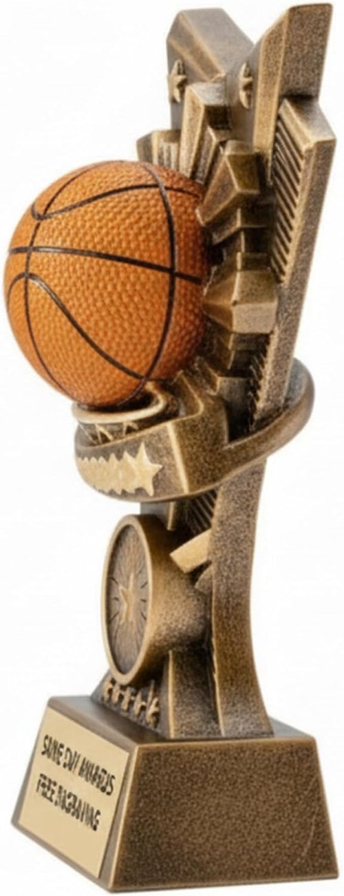 Champion V Sports Trophy - Custom Engraved 6-Inch Award for Youth & Adult Sports Teams | Perfect for Tournaments & MVPs