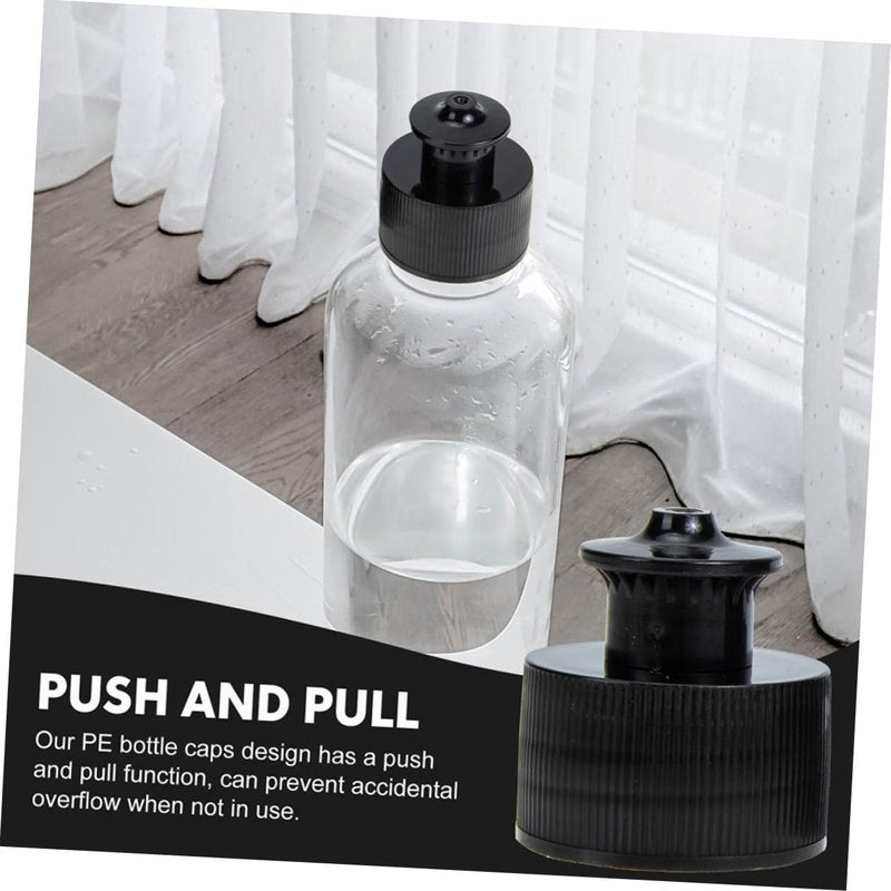 Mipcase 10Pcs Sports Bottle Replacement Caps Push Pull 28Mm Water Bottle Caps Leak Resistant Lightweight for Outdoor Fitness Use