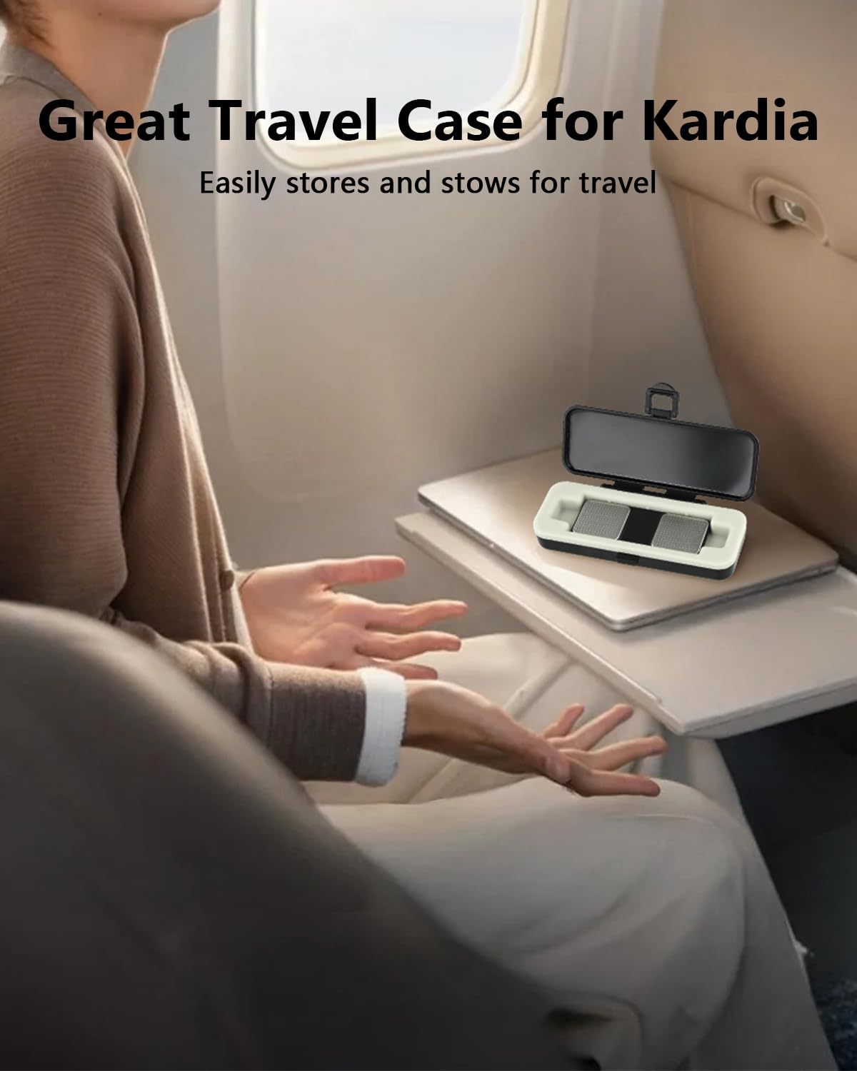 SavvyBloom Kardia Mobile Case Only for KardiaMobile 6L EKG Heart Monitor, KardiaMobile 6L Case with Silicone Pad for Travel and Portable, Protect Kardia (CASE ONLY)