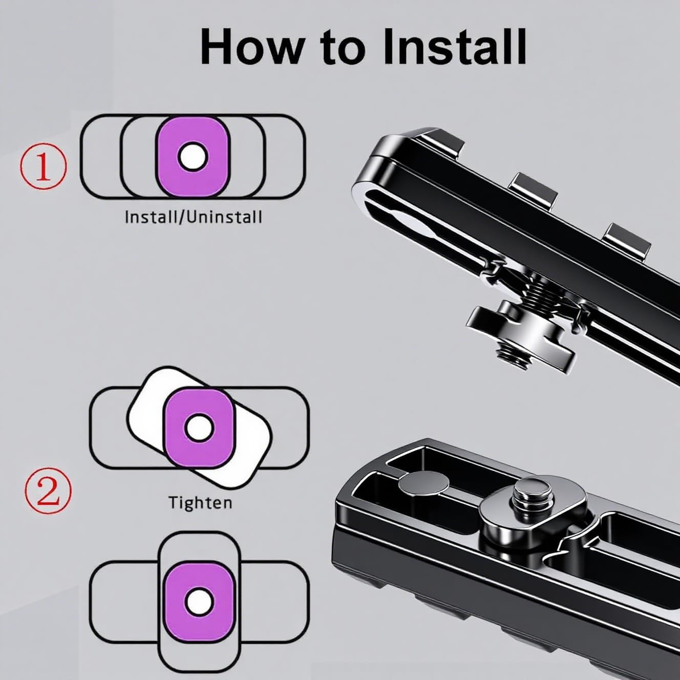 Picatinny Rails Aluminum Section - Includes 12 T-Nuts, 12 Screws & 2 Wrenches for Easy Installation
