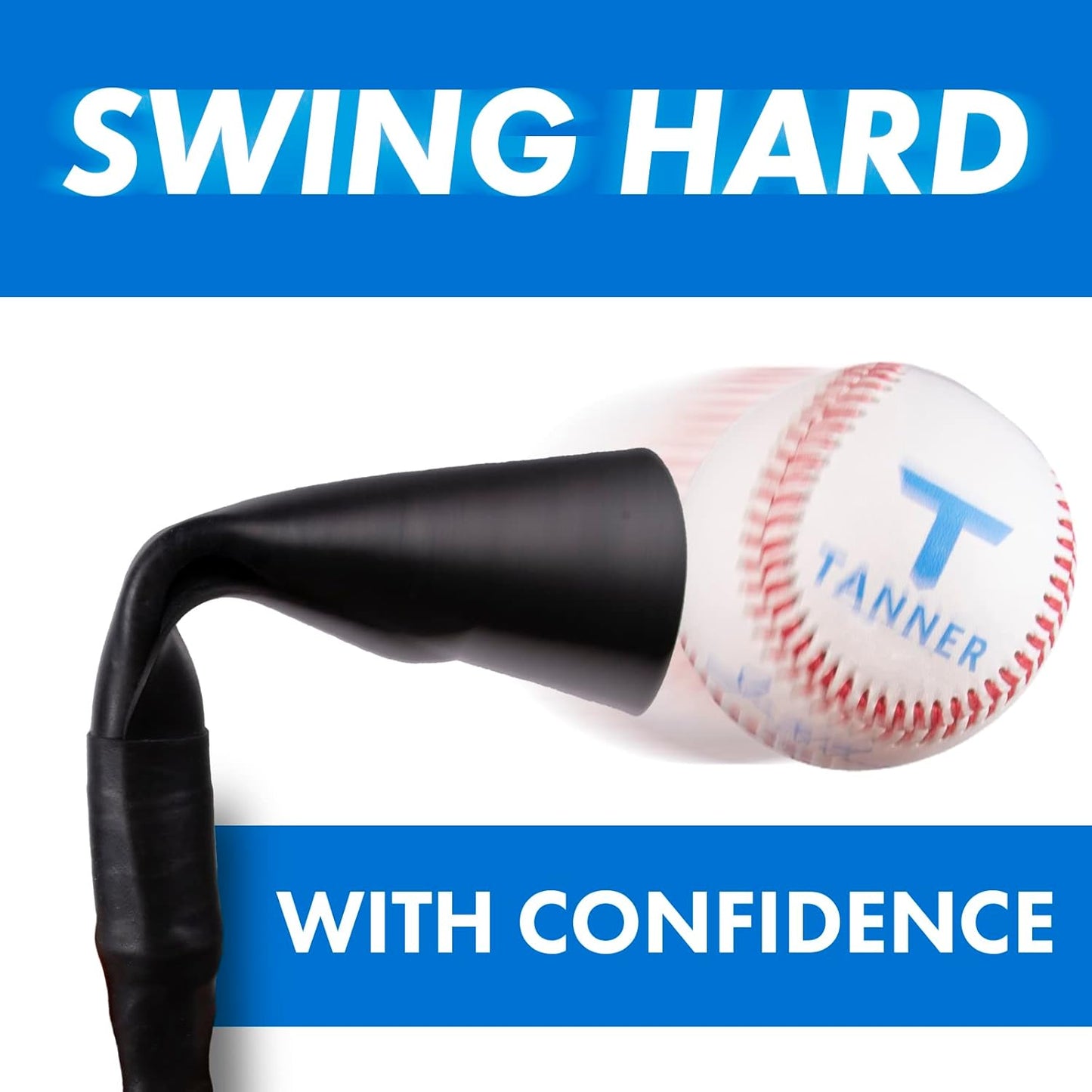 Tanner Tee | Adjustable Pro Batting Tee for Baseball & Softball - Steel Shaft, Composite Base, 26"-43" Height