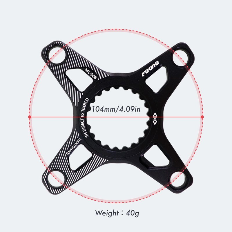 DJC Bike Chairing Spider Adapter for Shimano Direct Mount to 104BCD M6100 M7100 M8100 M9100 XTR SLX (for Shimano to 104BCD)