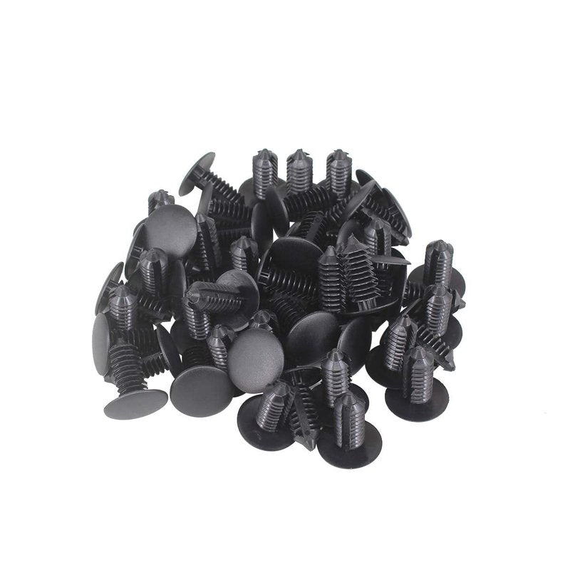HKOO 50Pcs Golf Cart Tree Rivets Clips and One Plastic Fastener Remover Universal Fit Electric/Gas Yamaha Golf Cart X-Mas Club Car EZGO TXT RXV Tree Rivets Clips Replace# 1010434