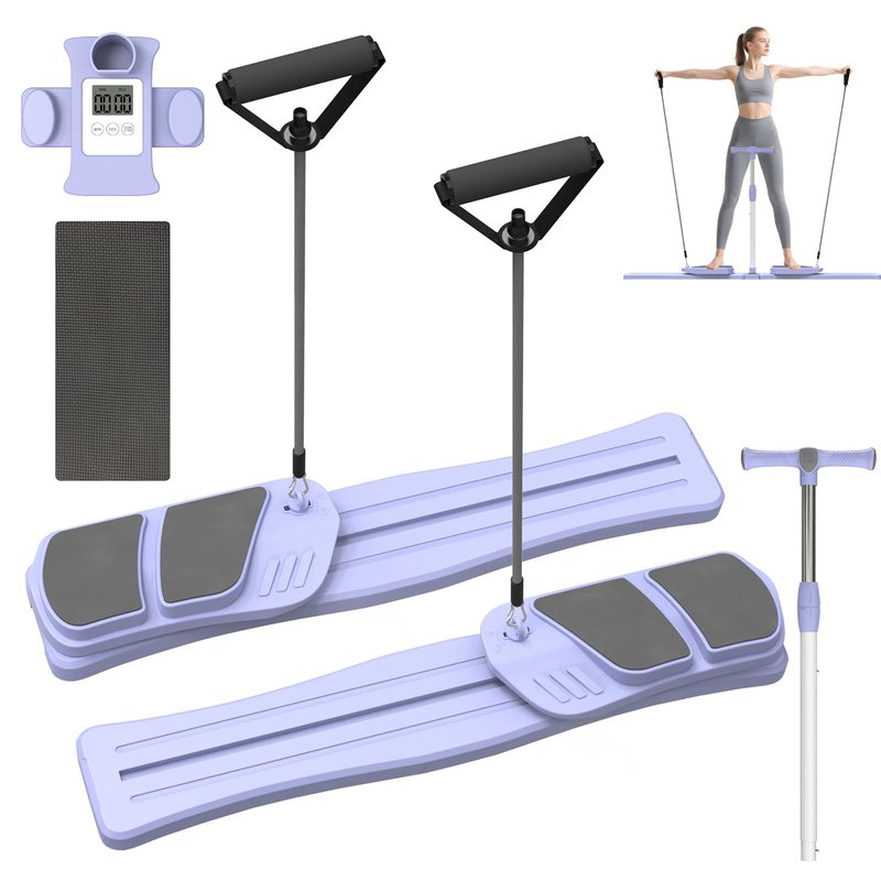 renZEC Pilates Board - Pilates Reformer Set, Multi-Detachable Ab Trainer Machine for Home, 6 in 1 Pilates Slider Board, 330 lbs Capacity, Foldable Pilates Equipment for Women Core Workouts