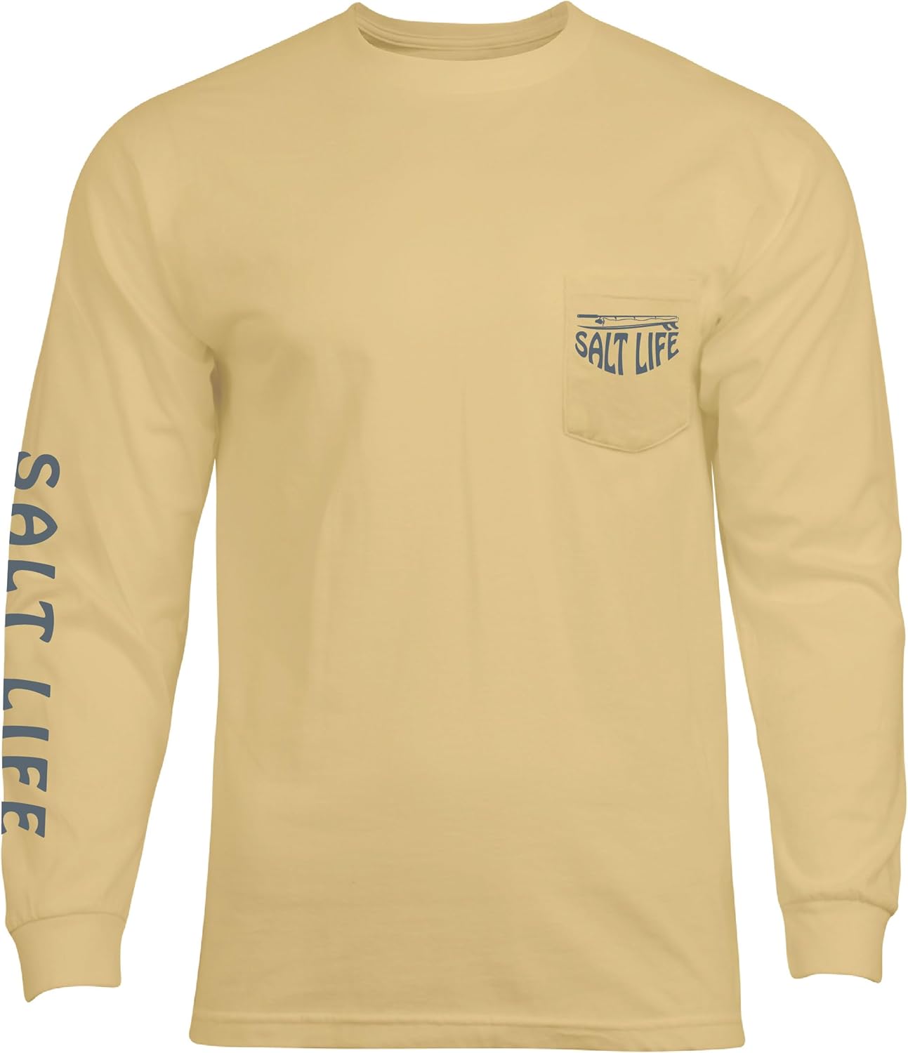Salt Life Men's Long Sleeve Reel Shirt - Classic Fit for Comfort | Perfect for Fishing Adventures