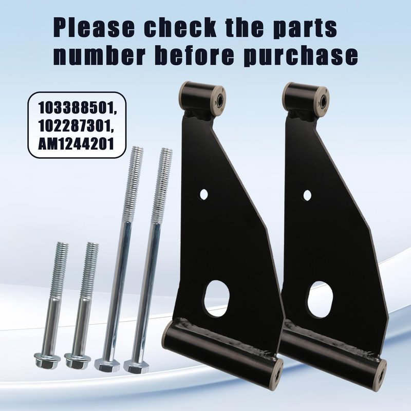 Panglong Golf Carts Control Arm Delta A-Plate Kit, Suitable for Club Car 2004-up Precedent and 2018-up Tempo Gas or Electric Golf Carts, OEM# 102287301, 103388501