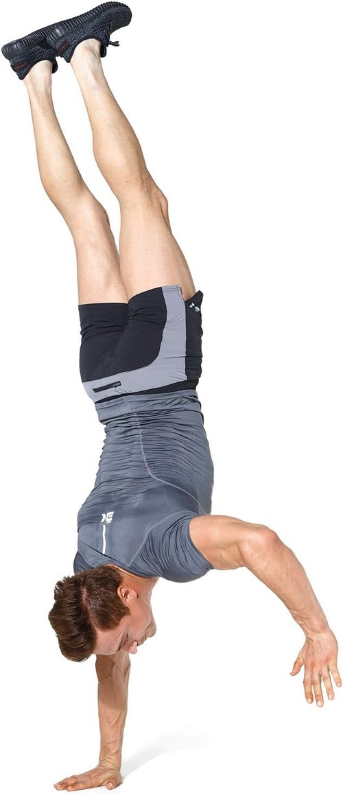 BROKIG Men's 5" Gym Shorts - Lightweight Bodybuilding Workout Shorts with Zipper Pockets