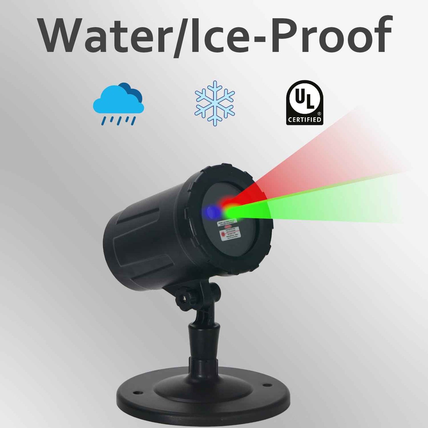 Christmas Projector Laser Lights Outdoor - Outlet Timer and Remote Included - 18 Patterns - Red and Green