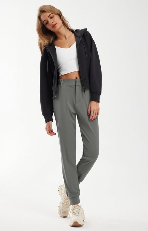 Libin Women's Golf Joggers - 4-Way Stretch Athletic Pants with Pockets | Tapered Casual Sweatpants