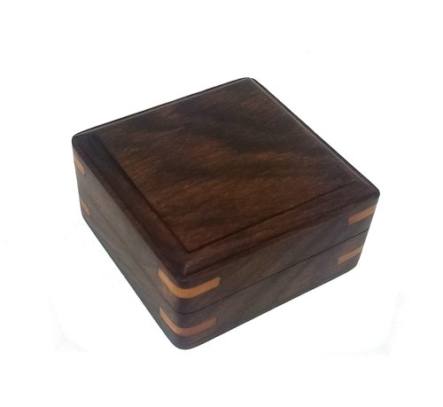 Engravable Antique Brass Pocket Compass with Gift Box | Solid Brass Compass with Optional Hardwood Storage Box and Custom Engraved Plaque for Keepsake or Gift (Graduation - Behind You)