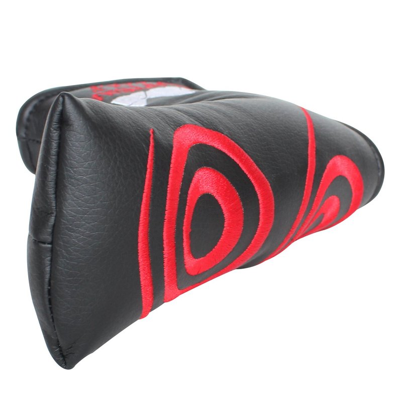 CRAFTSMAN GOLF Red Swirl Black Putter Cover Headcover for Scotty Cameron Ping Blade Magnetic Closure