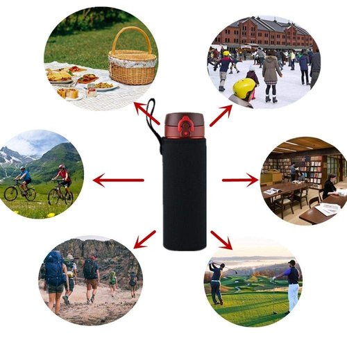candygirlft Water Bottle Carrier Bag 25oz, 750ml Water Bottle Sleeve Neoprene Sleeve Sports Accessories for Men Women Hiking(25 oz-2pack)