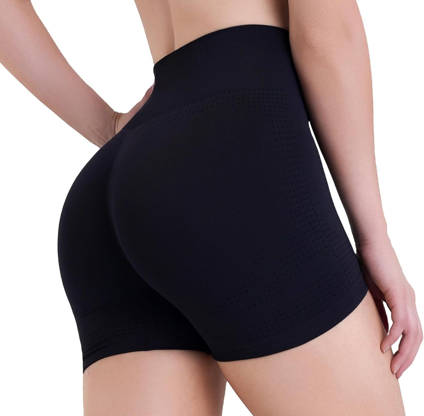 Sunzel Women's Biker Shorts | Hidden Scrunch Butt Lifting & Tummy Control - Breathable Mesh Yoga Shorts