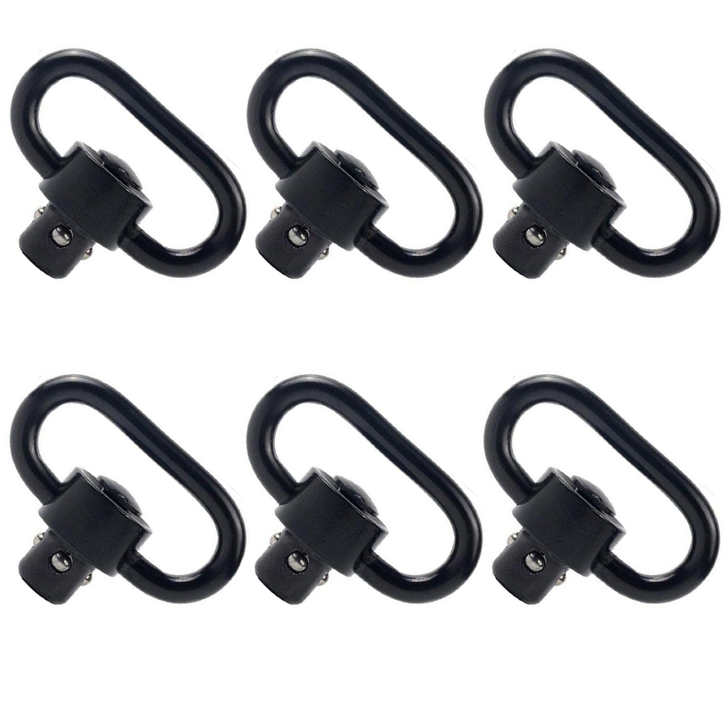 QD Sling Swivel Mount, 1.25" Heavy Duty Sling Swivels for Two Point and Traditional Sling Swivel Mount (6PCS)