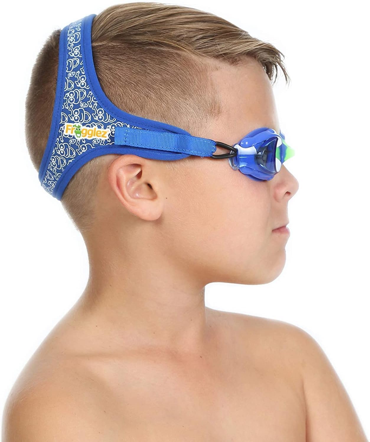 Frogglez Anti-Fog Swimming Goggles - Premium Pain-Free Strap for Kids Ages 3-10