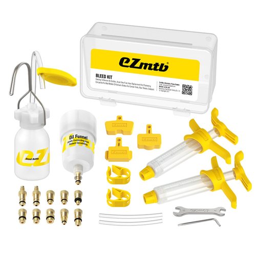 Brake Bleed Kit Bicycle Hydraulic Disc Brake Oil Mineral for Shimano, MAGURA, TEKTRO, SRAM Series Bike Brake Repair Tools, 2022 STD Metal joint