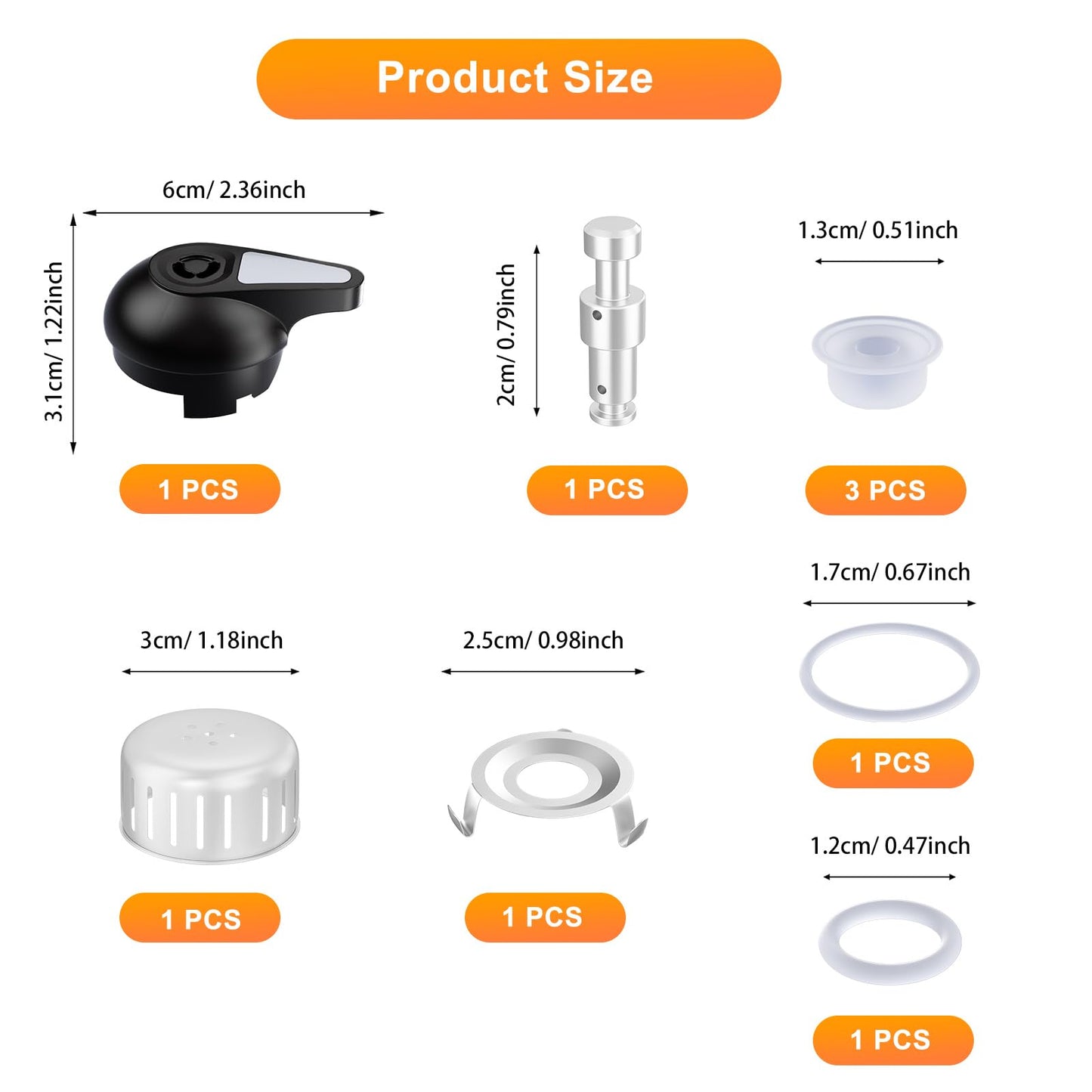 Instant Pot Replacement Valve,ZOZODIA Float Valve Replacement Parts,Steam Release Handle for Instant Pot LUX 3,5,6 Qt, IP-LUX Mini,IP-LUX30,IP-LUX50, IP-LUX60