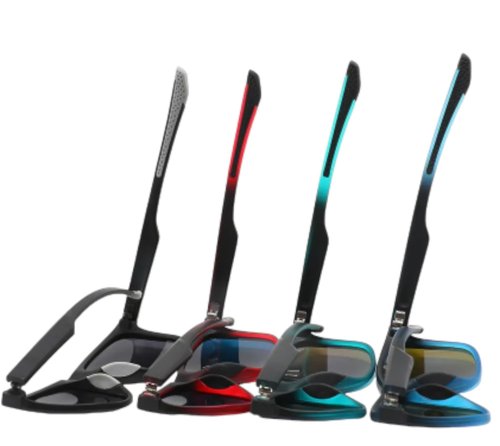 DE Outdoors Polarized Sunglasses, Lightweight Sun Glasses with UV Protection for Fishing Hiking Driving Golf & More (Blue Fin-Blue, Blue)