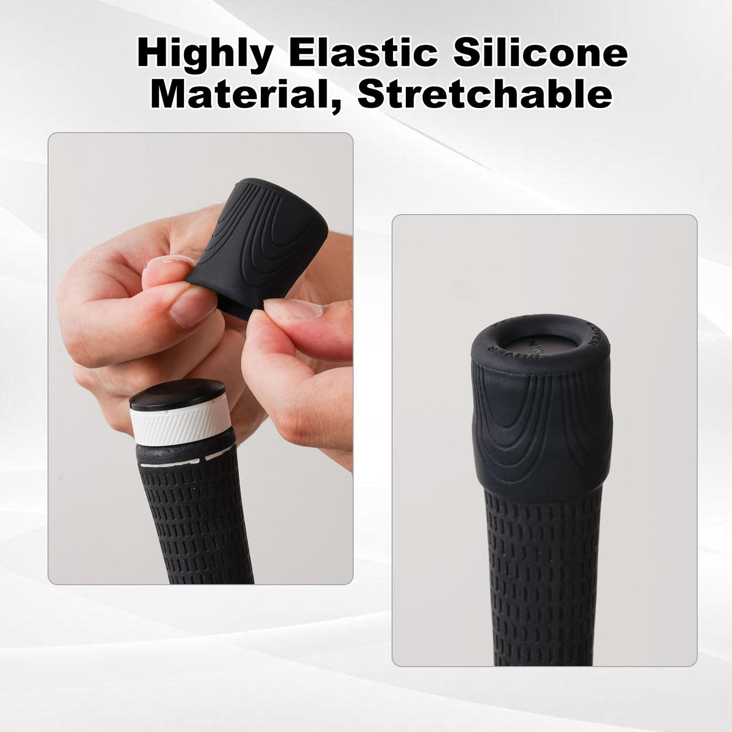 14 PCS Golf Smart Sensor Cover for Garmin Approach CT10, Arccos Smart Sensors and Other, Fit Standard, Midsized, Jumbo Sized Grips, Silicone Protective Cover Black