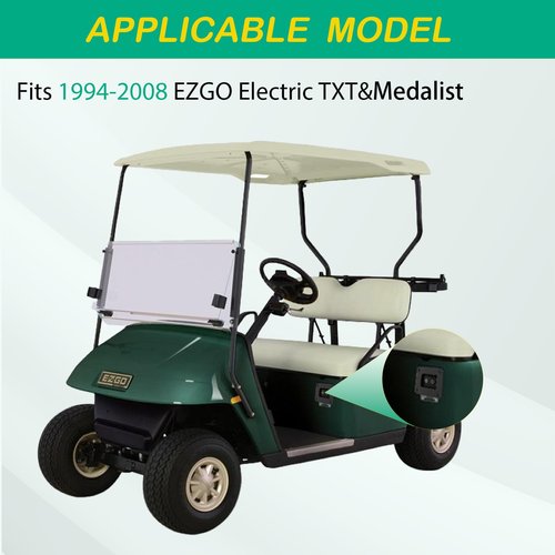 FIXHAWK EZGO 36v Charger Receptacle with Wiring Harness, Suitable for EZGO TXT/DCS/PDS/Medalist Electric Golf Carts. Replace OEM #73345-G01/73063-G01