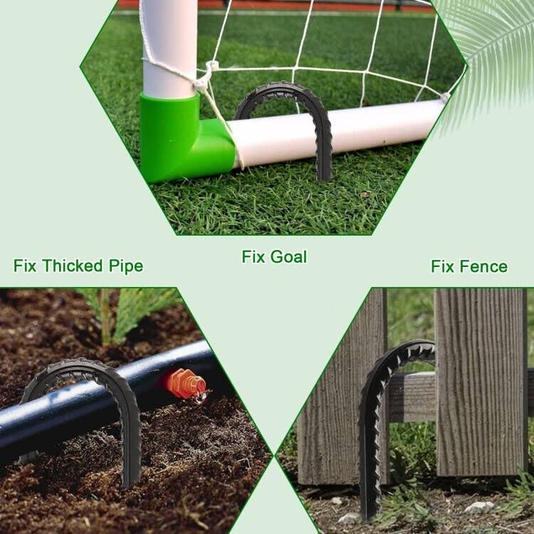 FEED GARDEN 12 Inch Rebar Stakes 8 Pack Heavy Duty Ground Stakes with J Hooks
