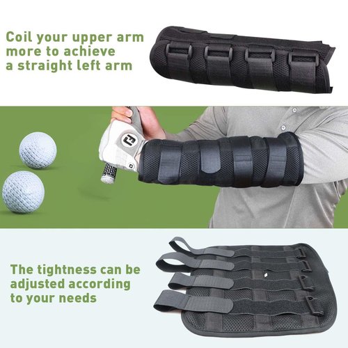 Golf Swing Training Elbow Brace, Straight and Turn Arm Golf Swing Trainer Golf Swing Trainer, Perfect for Amend Chicken Wings and Correction Brace of Golf Swing