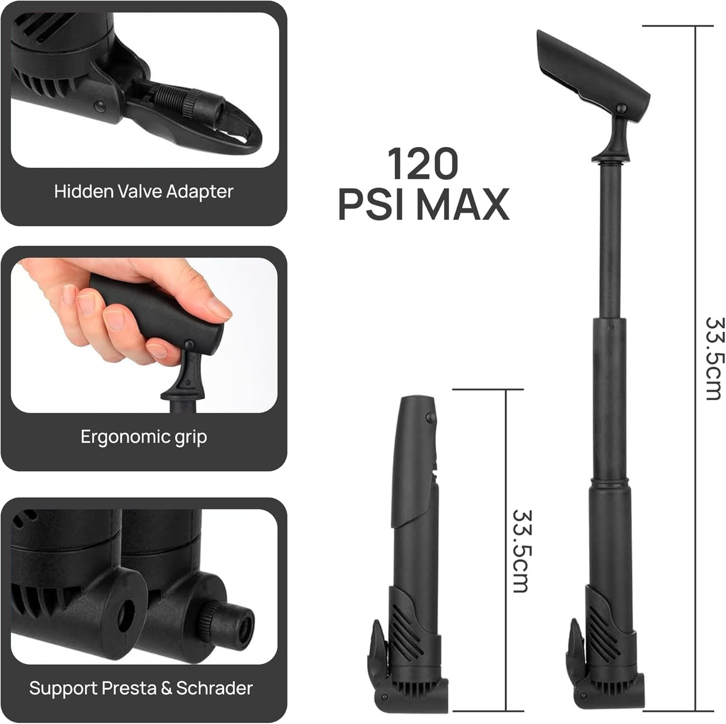 MORITAS PET Bike Repair Kit with Pump & LED Light — 16-in-1 Portable Bicycle Tool Bag, 120 PSI, Glueless Patches, Multi-Tool for Road, Mountain, Gravel & E-Bike