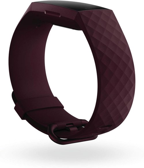 Fitbit Charge 4 Fitness Tracker - Built-In GPS, Heart Rate & Sleep Monitoring | Rosewood, One Size (S & L Bands Included)