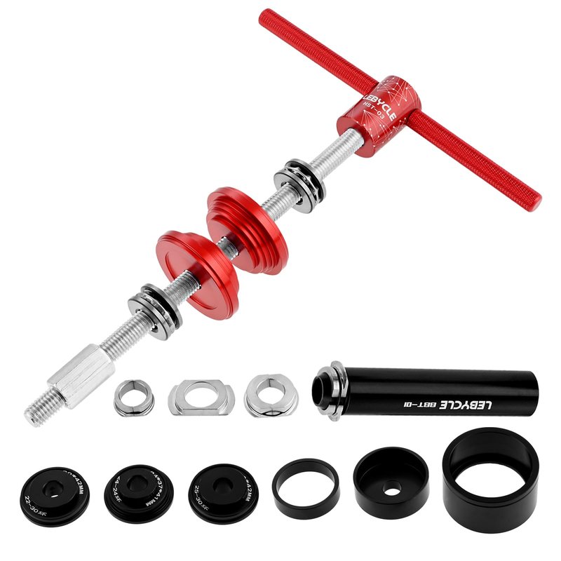 HZ-MONSTAR Bicycle Headset Press Tool Installation Tools, Bicycle Headset Bearing Press-in Tool, Bike Headset Cup and Bottom Bracket Press Installer Kit Replacement for BB73 BB86 BB30 BB91 BB92 PF30