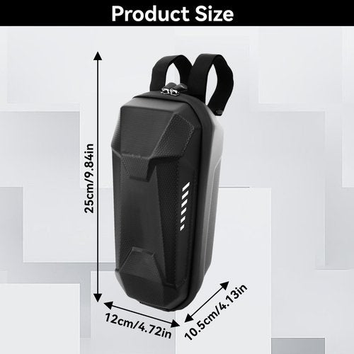 HERCHR 2L Scooter Storage Bag, Waterproof Hardshell EVA Large Capacity Scooter Handlebar Bag, Front Hanging Pouch for Electric Scooters/EBikes Carrying Charger Repair Tools(small)