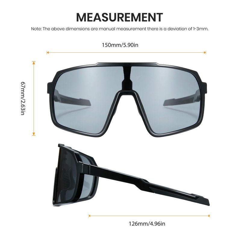 Cyxus 25g Wraparound Cycling Running Sports Glasses Men Women TR90 Sunglasses MTB UV400 Protection 1258
