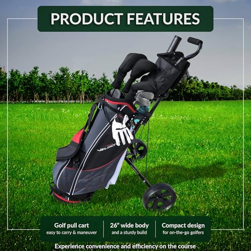 Lightweight Folding Golf Pull Cart - CaddyLite 5.8 Deluxe