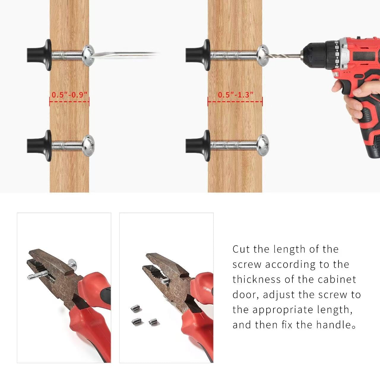 Dosoye 5 Pack Antique Brass Cabinet Knobs Drawer Knob Kitchen Hardware - Single Hole Vintage Retro Cabinet Knobs Kitchen Cabinet Pulls for Closet Wardrobe Dresser Cupboard