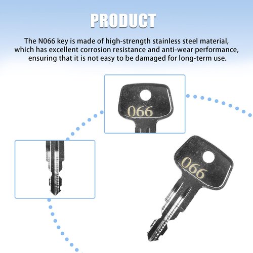 Hugexpen N066 Key Replacement for Thule Rack Core, Key Cylinder for Bike Rack Lock, Roof Cargo Lock, Roof Rack Locks, Cross Bars, Towers, Ski Rack Etc
