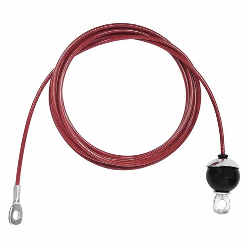 AIKESIWAY Replacement Cables for Home Gym, Fitness Pulley Cable, Weight Machine Replacement Cable -Thick 5mm(0.2inch) Heavy Duty Steel Wire Rope for Home Gym Cable (Type-B red, 98 inches)