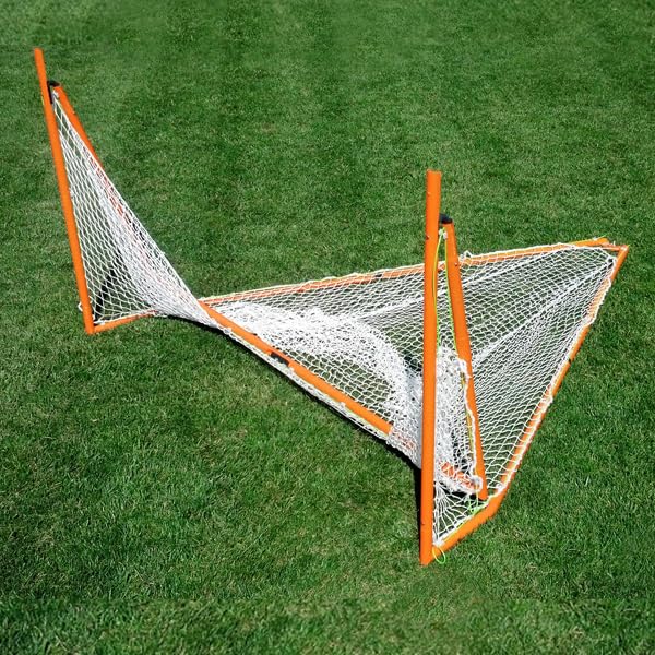 Full-Size Lacrosse Goal - Brave-V6 with Pre-Strung Net