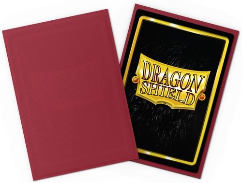 Dragon Shield | Matte Card Sleeves - 60 CT Smooth & Tough TCG Protection | Blood Red - Compatible with Yu-Gi-Oh, Naruto, Cardfight & Vanguard