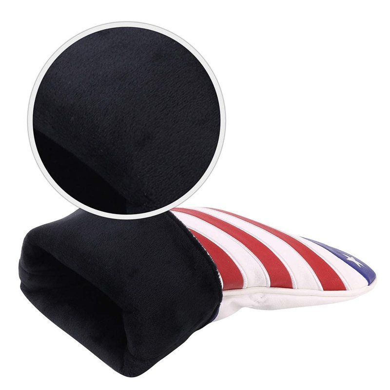 Craftsman Golf Red/White/Blue Star Stripes USA Flag Driver Cover Headcover Fits up to 460cc (Driver Cover)