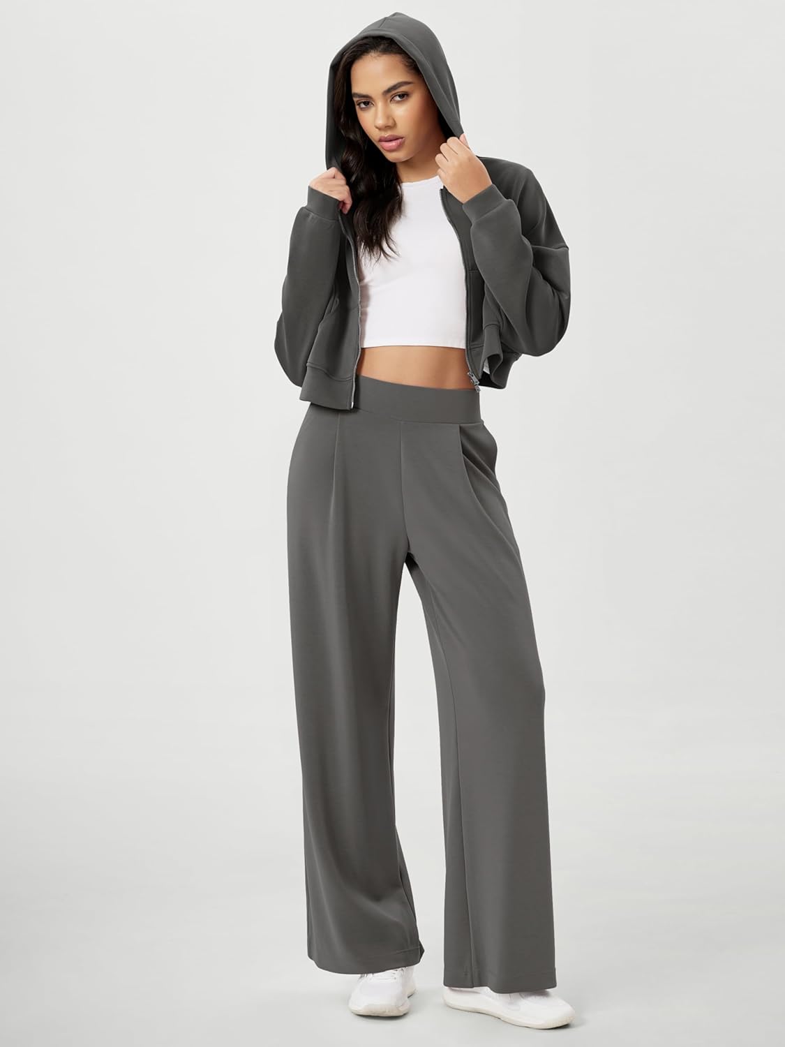 ODODOS Modal Soft Wide Leg Pants - High Waist Casual Relaxed Fit with Pockets | Available in 27/29/31 Inseam