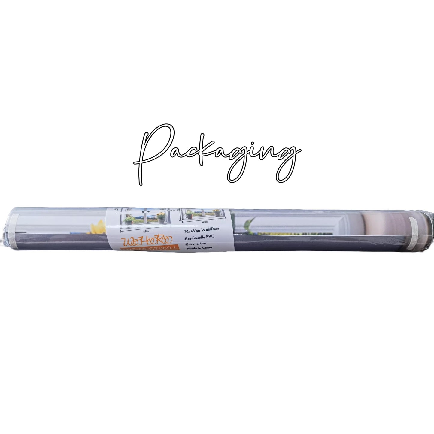 WOOHOOROO Peel and Stick Fake Window Flower Pots Sunshine Decoration Poster Picture Wall Sticker Decor Mural Wall Door Self-Adhesive Removable Decoration,16" x 24"