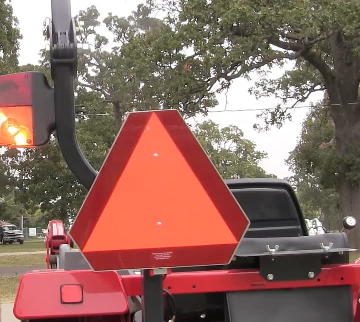 Golf Cart Slow Moving Vehicle Sign Mounting Kit with Brackets and Hardware