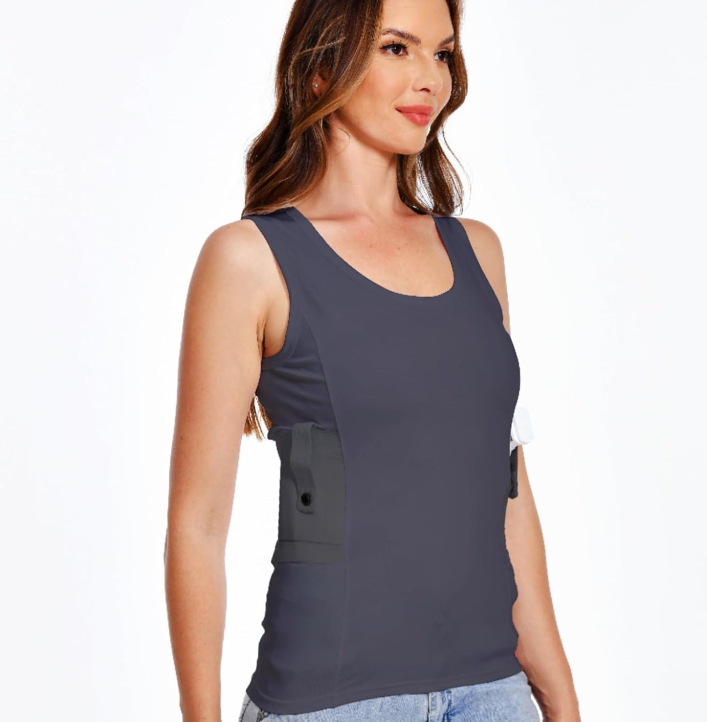 Skiennix Concealed Carry Holster Tank Top - Tactical Compression Shirt for Small Equipment