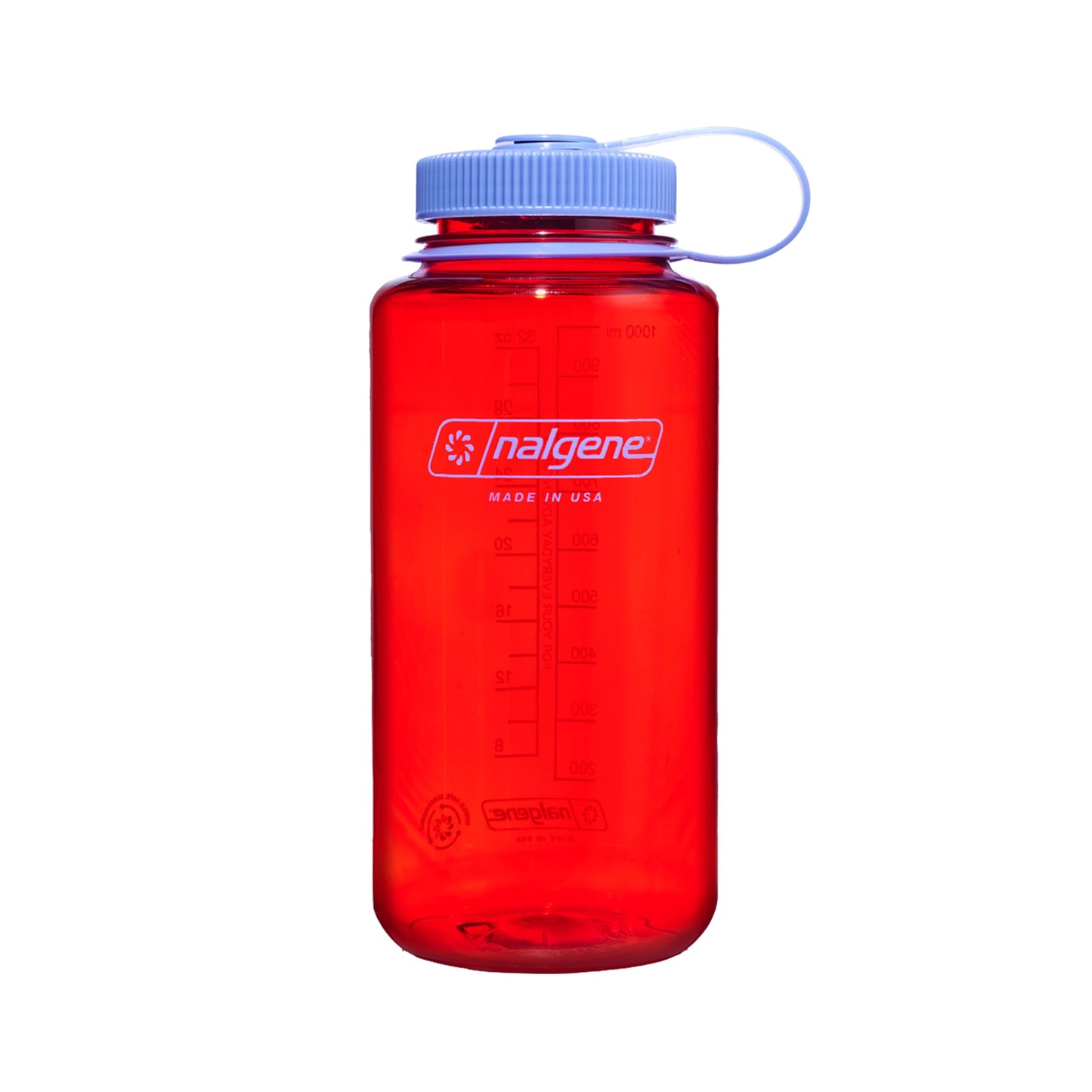 Nalgene 32 oz Wide Mouth Water Bottle | BPA-Free, Durable & Leak Proof, Lightweight Bottle for Hiking & Gym, Work & Travel, Marmalade Orange