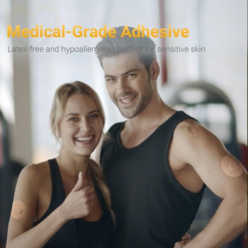 Amolyfe Dexcom G7 Overpatches, 20 pcs Dexcom G7 & Stelo Adhesive Patches Waterproof, 1 pc Reusable Protective CGM Sensor Cover, Breathable, Long-Lasting, Hypoallergenic, No Residue on Dexcom (TAN)