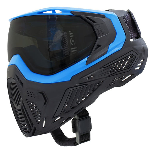 HK Army SLR Face Mask Goggle with Thermal Anti Fog HD Pure Lens System for Paintball and Airsoft - Sapphire