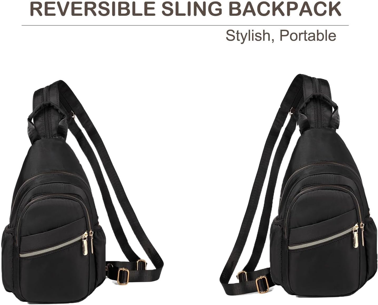 Xsecnua Crossbody Sling Bag - Versatile Mini Backpack for Women | Perfect Travel Daypack
