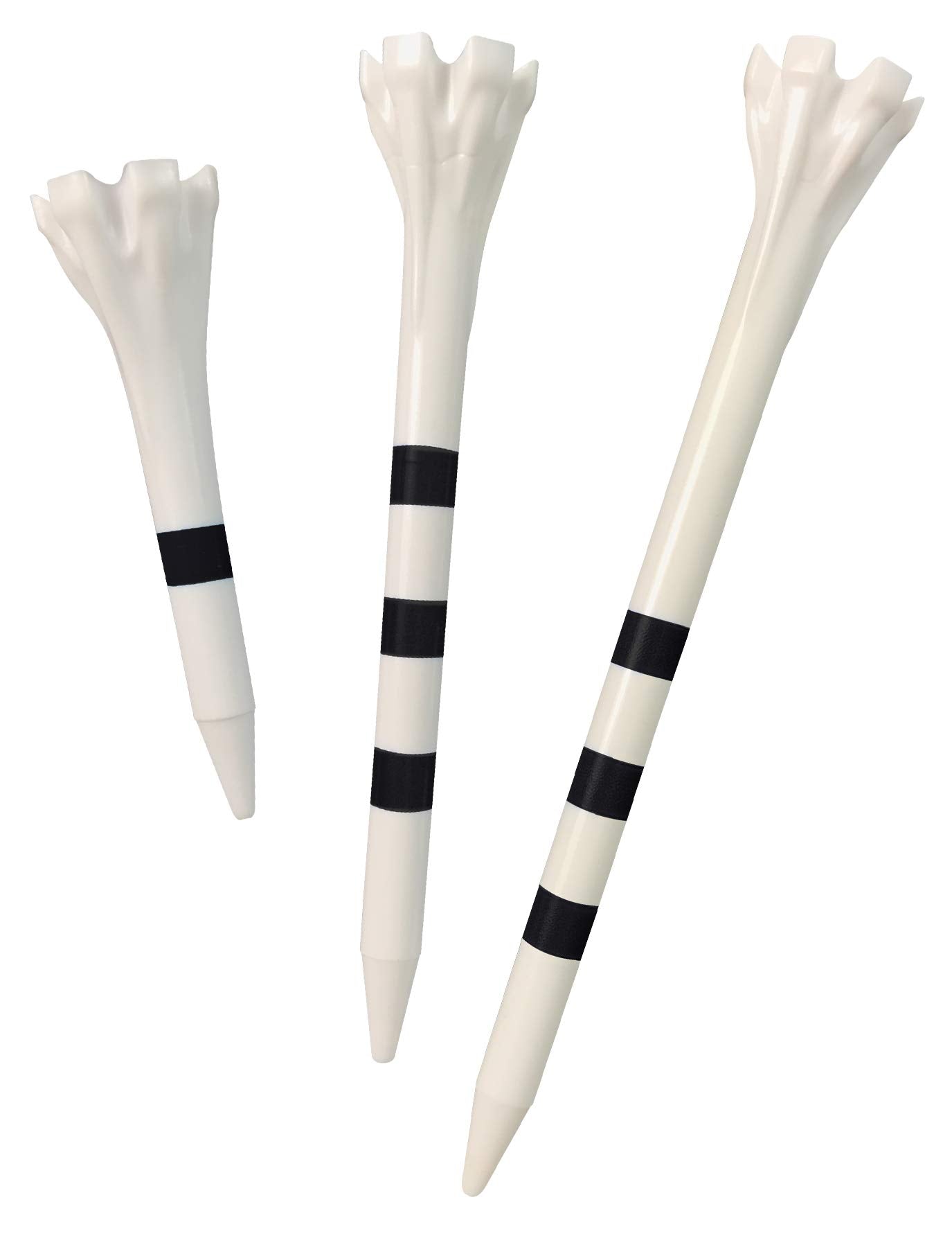 Champ 86501 Zarma Flytee My Hite 2-3/4" Combo Pack White with Red Stripes Golf Tees